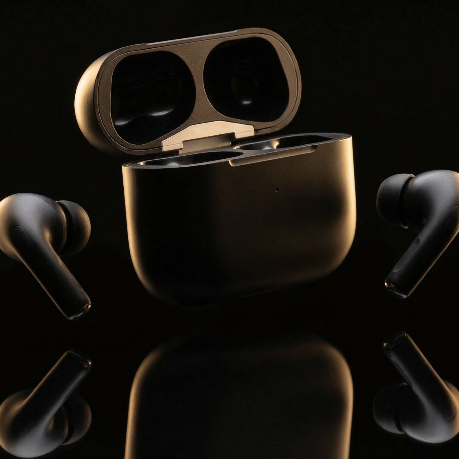 Vue détaillée des écouteurs sans fil premium - Technologie audio avancée